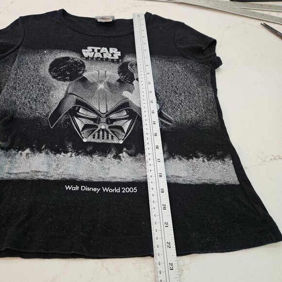 Vintage Star Wars Weekends Walt Disney World 2005 T-Shirt Small Black Silver - Picture 8 of 9